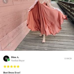 NWT Silk & Salt Maxi Dress in Rusted Orange